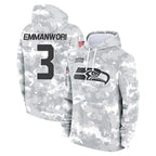 S.Seahawks #3 Nick Emmanwori Player Arctic Camo Limited Salute to Service Pullover Hoodies Game Gdoa Stitched Jerseys