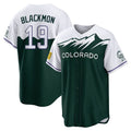C.Rockies #19 Charlie Blackmon Player Green City Connect Home Game Gdoa Stitched Jerseys