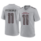 A.Cardinals #11 Larry Fitzgerald Player Gray Fashion Home Game Gdoa Stitched Jerseys