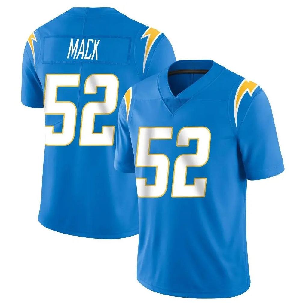LA.Chargers #52 Khalil Mack Player Blue Limited Vapor Untouchable Home Game Gdoa Stitched Jerseys