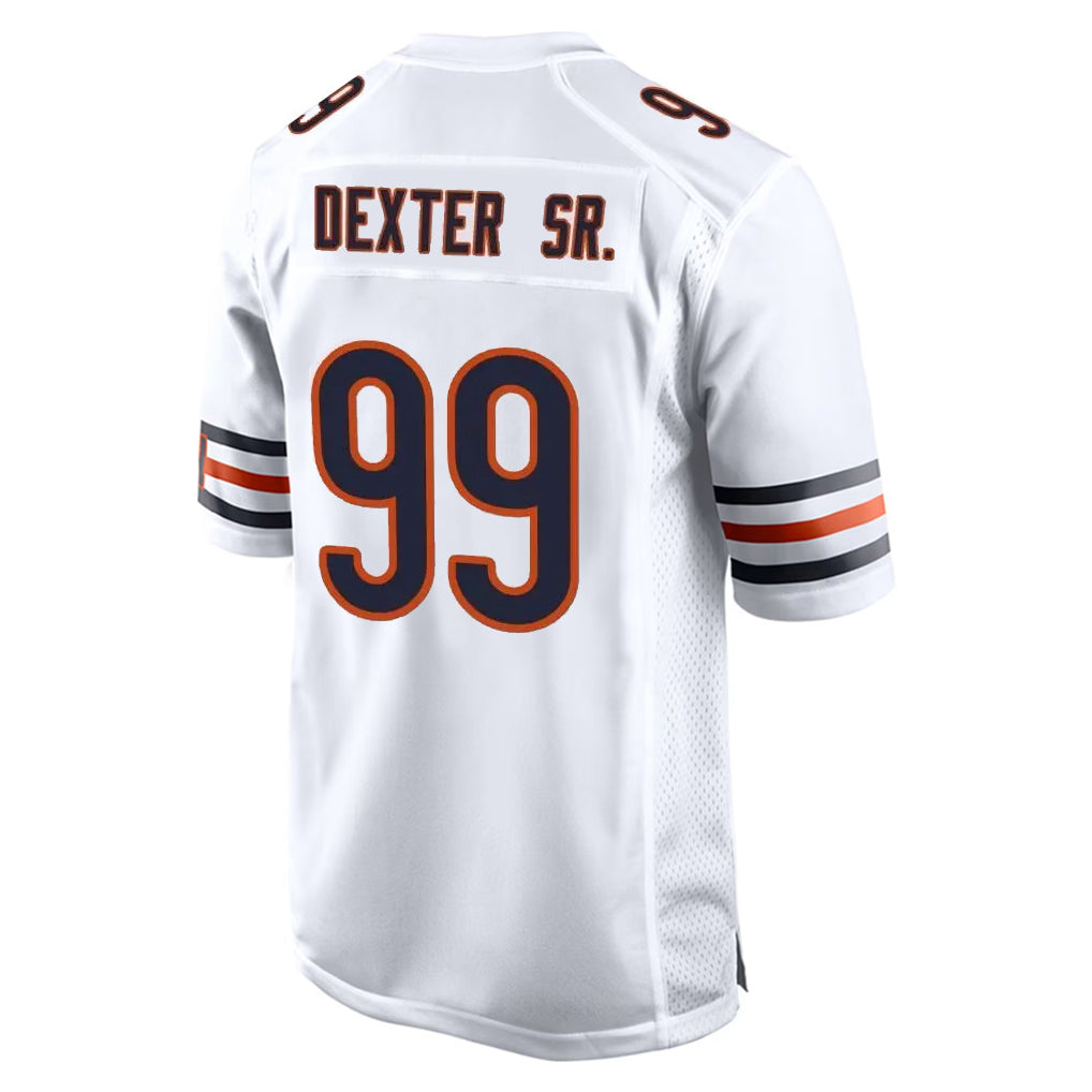 C.Bears #99 Gervon Dexter Sr. Player White Home Game Gdoa Stitched Jerseys
