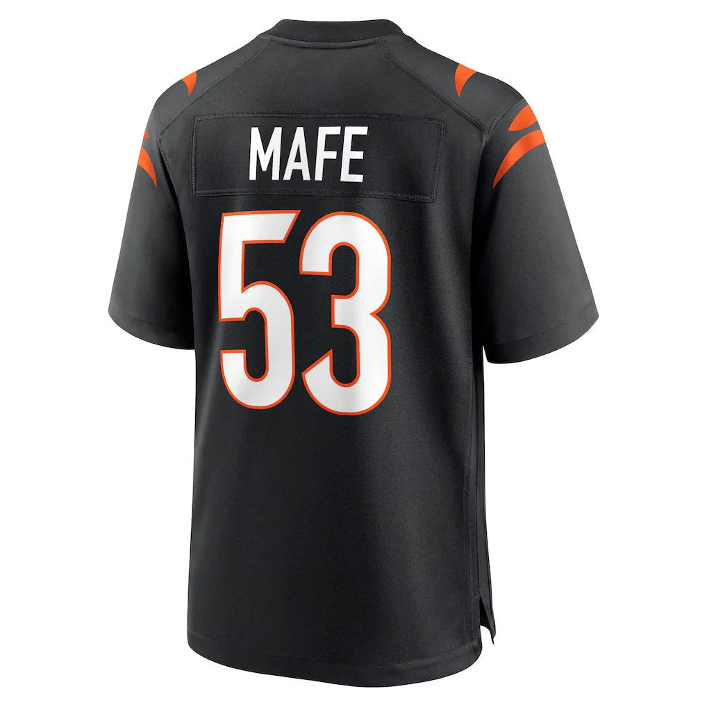 C.Bengals #53 Boye Mafe Player Black Home Game Gdoa Stitched Jerseys
