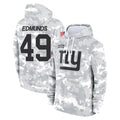 NY.Giants #49 Tremaine Edmunds Player Arctic Camo Salute to Service Pullover Hoodies Limited Game Gdoa Stitched Jerseys