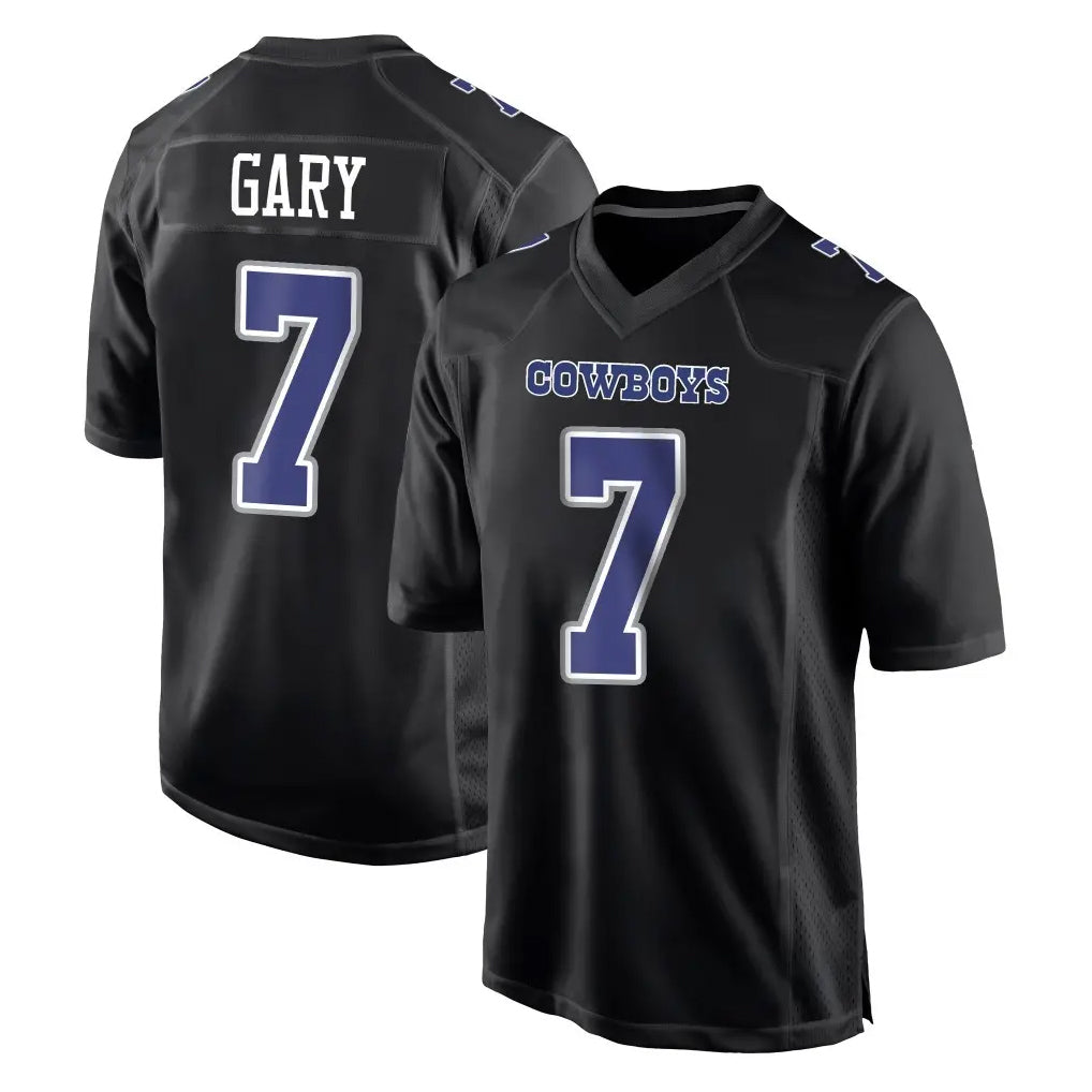 D.Cowboys #7 Rashan Gary Player Carbon Black Fashion Home Game Gdoa Stitched Jerseys