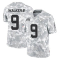 KC.Chiefs #9 Kenneth Walker III Player Arctic Camo Salute To Service Limited Game Gdoa Stitched Jerseys