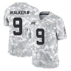KC.Chiefs #9 Kenneth Walker III Player Arctic Camo Salute To Service Limited Game Gdoa Stitched Jerseys