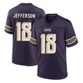 MN.Vikings #18 Justin Jefferson Player Purple 2026 Rivalries Collection Home Game Gdoa Stitched Jerseys