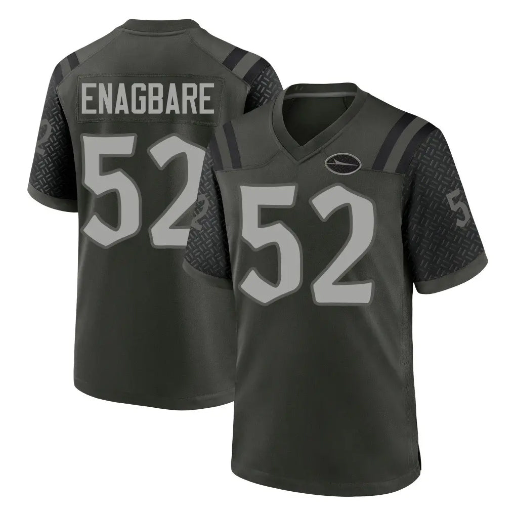 NY.Jets #52 Kingsley Enagbare Player Green 2025 Rivalries Collection Home Game Gdoa Stitched Jerseys