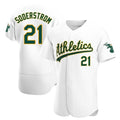 Athletics #21 Tyler Soderstrom player White Authentic Home Stitched Jersey