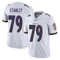 B.Ravens #79 Ronnie Stanley Player White Vapor F.U.S.E. Limited Gdoa Stitched Jerseys
