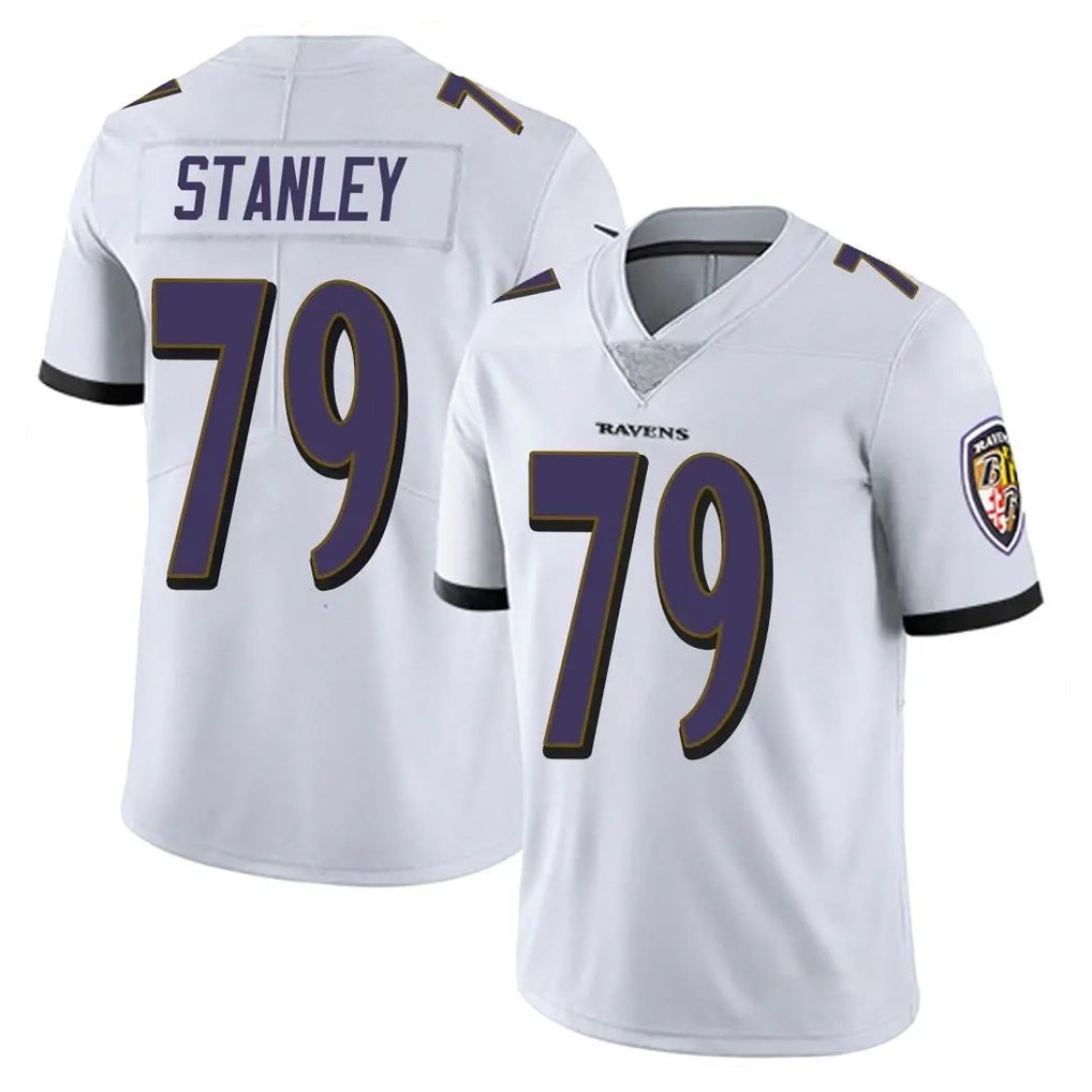 B.Ravens #79 Ronnie Stanley Player White Vapor F.U.S.E. Limited Gdoa Stitched Jerseys