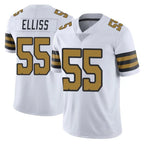 NO.Saints #55 Kaden Elliss Player White Limited Color Rush Home Game Gdoa Stitched Jerseys