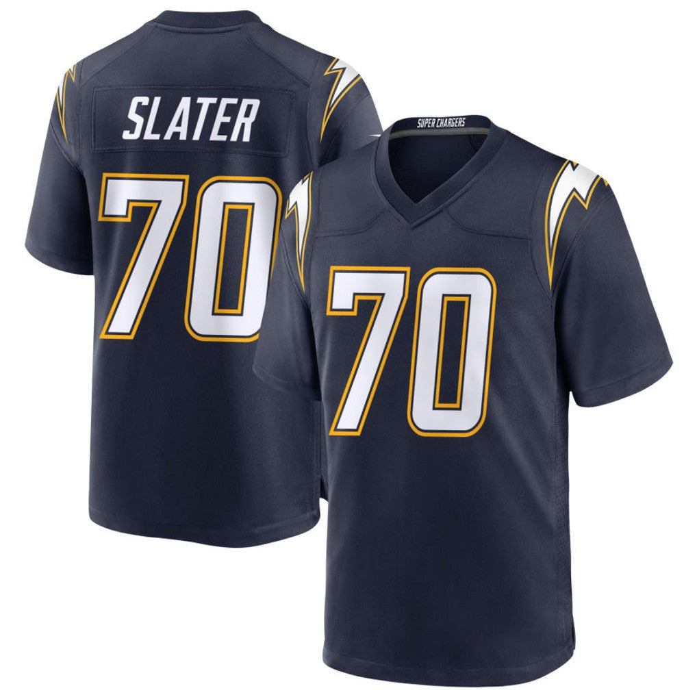 LA.Chargers #70 Rashawn Slater Player Navy Alternate Home Game Gdoa Stitched Jerseys
