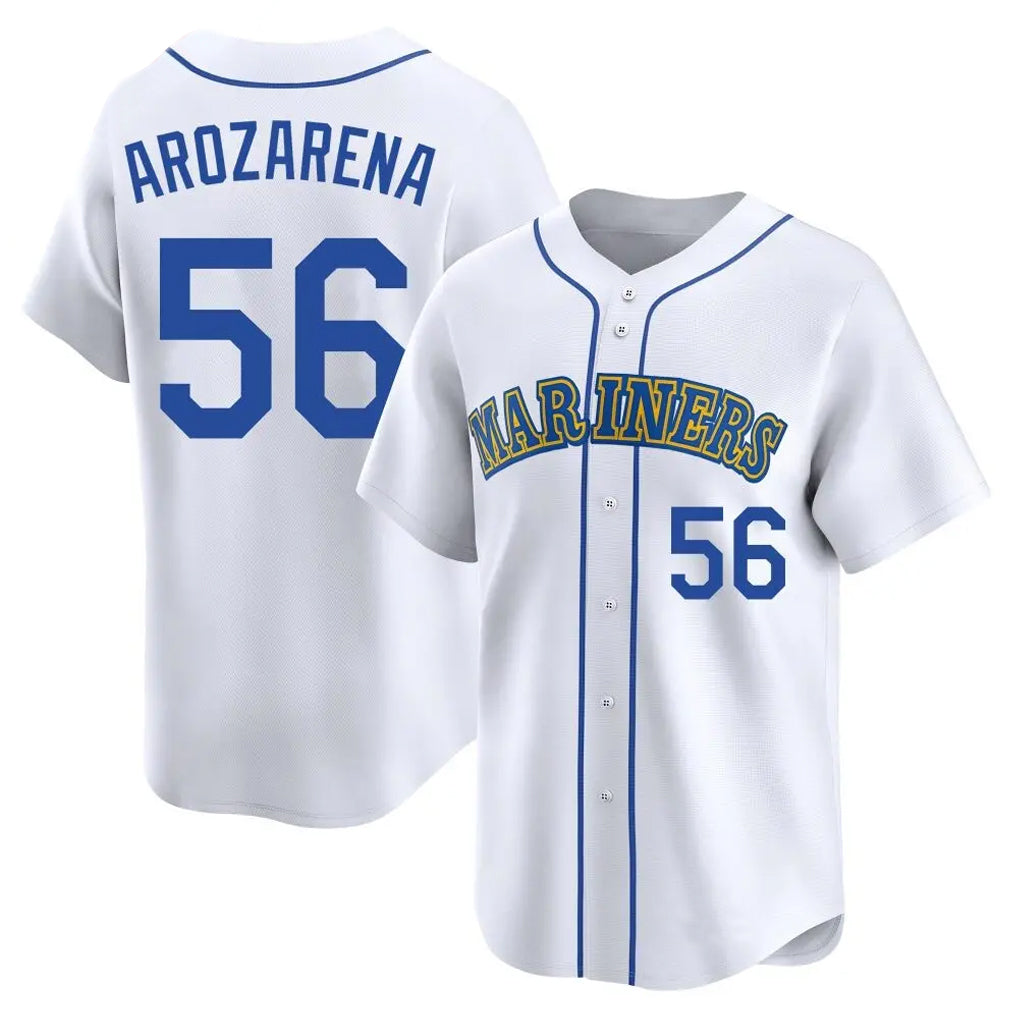 S.Mariners #56 Randy Arozarena Player White Pitch Fashion Game Fdoa Stitched Jerseys