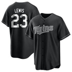 M.Twins #23 Royce Lewis Player Black Home Game Fdoa Stitched Jerseys
