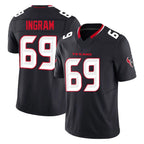 H.Texans #69 Ed Ingram Player Navy Limited Alternate Vapor F.U.S.E. Home Game Gdoa Stitched Jerseys