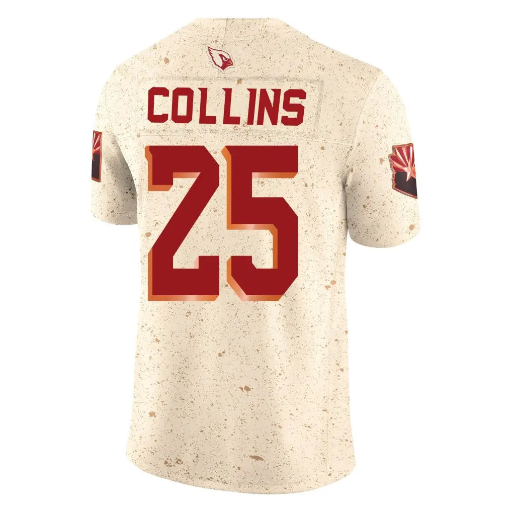 A.Cardinals #25 Zaven Collins Player Cream Rivalries Collection Vapor Limited Home Game Gdoa Stitched Jerseys