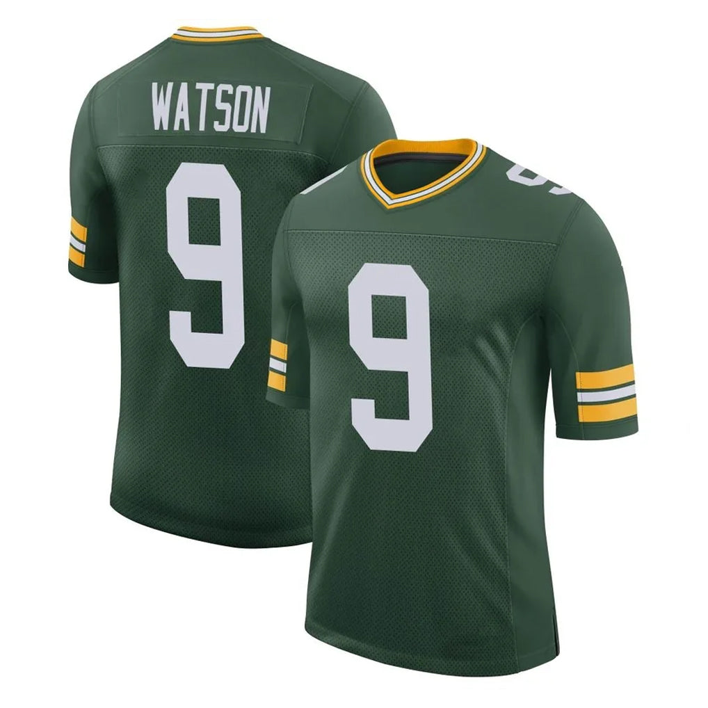 GB.Packers #9 Christian Watson Player Green Limited Classic Home Game Gdoa Stitched Jerseys