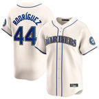 S.Mariners #44 Julio Rodriguez Player Cream Home Limited Fdoa Stitched Jerseys