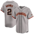 SF.Giants #2 Willy Adames Player Gray Home Limited Fdoa Stitched Jerseys