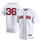 B.Red Sox #36 Triston Casas Player White Limited Home Game Gdoa Stitched Jerseys