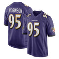B.Ravens #95 Tavius Robinson Player Purple Home Game Gdoa Stitched Jerseys