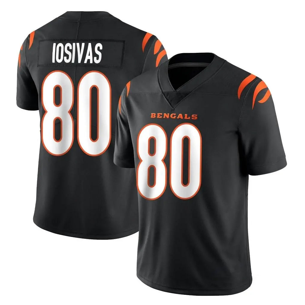 C.Bengals #80 Andrei Iosivas Player Black Vapor Untouchable Limited Home Game Gdoa Stitched Jerseys