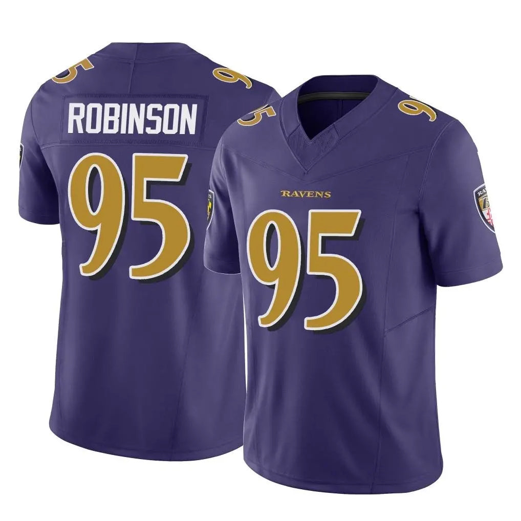 B.Ravens #95 Tavius Robinson Player Purple Vapor F.U.S.E. Limited Gdoa Stitched Jerseys