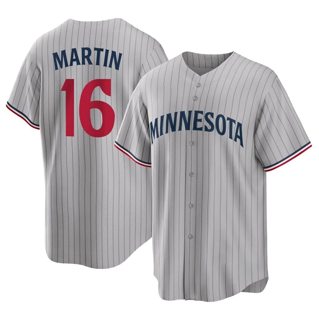 M.Twins #16 Austin Martin Player Gray Game Limited Home Fdoa Stitched Jerseys