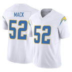 LA.Chargers #52 Khalil Mack Player White Limited Vapor F.U.S.E. Home Game Gdoa Stitched Jerseys