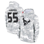 H.Texans #55 Danielle Hunter Player Arctic Camo Salute to Service Hoodies Limited Game Gdoa Stitched Jerseys