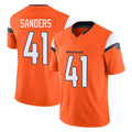 D.Broncos #41 Drew Sanders Player Orange Vapor F.U.S.E. Limited Home Game Gdoa Stitched Jerseys