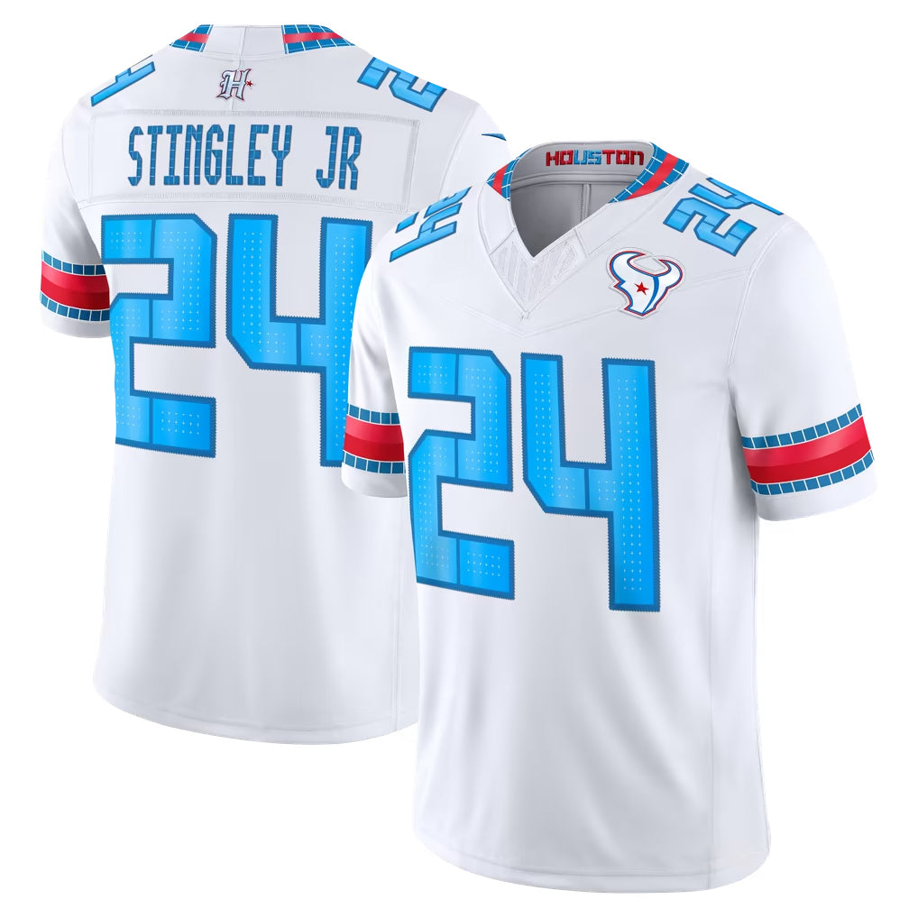 H.Texans #24 Derek Stingley Jr. Player Whtie 2026 Rivalries Vapor Limited Home Game Gdoa Stitched jerseys