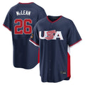 NY.Mets #26 Nolan McLean Player Navy USA 2026 World Classic Home Limited Fdoa Stitched Jerseys