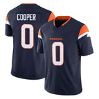 D.Broncos #0 Jonathon Cooper Player Navy Limited Vapor F.U.S.E. Home Game Gdoa Stitched Jerseys