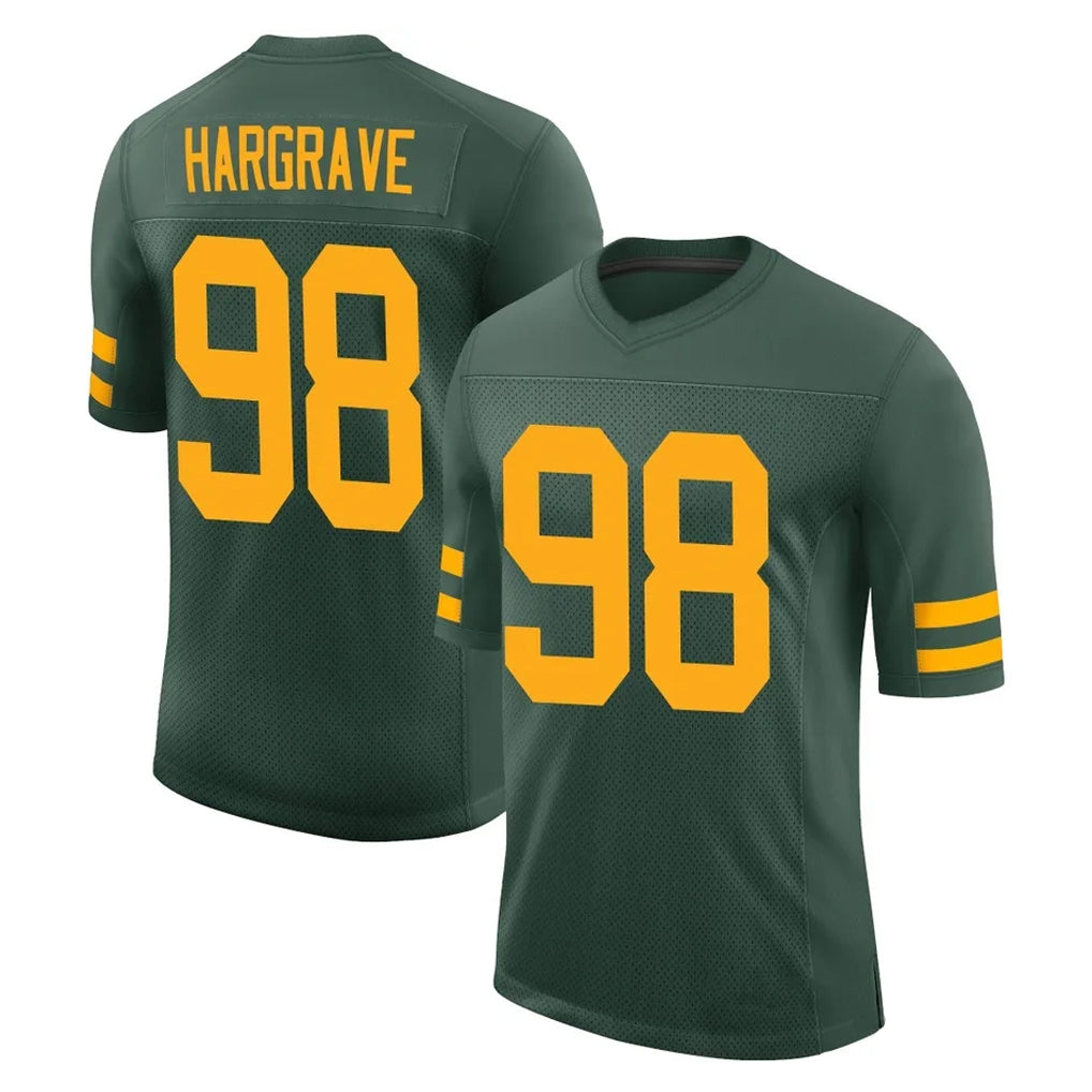 GB.Packers #98 Javon Hargrave Player Green Alternate Vapor Home Game Gdoa Stitched Jerseys