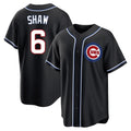 C.Cubs #6 Matt Shaw Player Black Fashion Out Game Gdoa Stitched Jerseys
