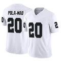 LV.Raiders #20 Isaiah Pola-Mao Player White Limited Vapor F.U.S.E. Home Game Gdoa Stitched Jerseys