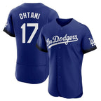 LA.Dodgers #17 Shohei Ohtani Player Royal City Connect Elite Home Fdoa Stitched Jerseys