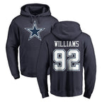 D.Cowboys #92 Quinnen Williams Player Navy Pullover Hoodies Limited Gdoa Stitched Jerseys