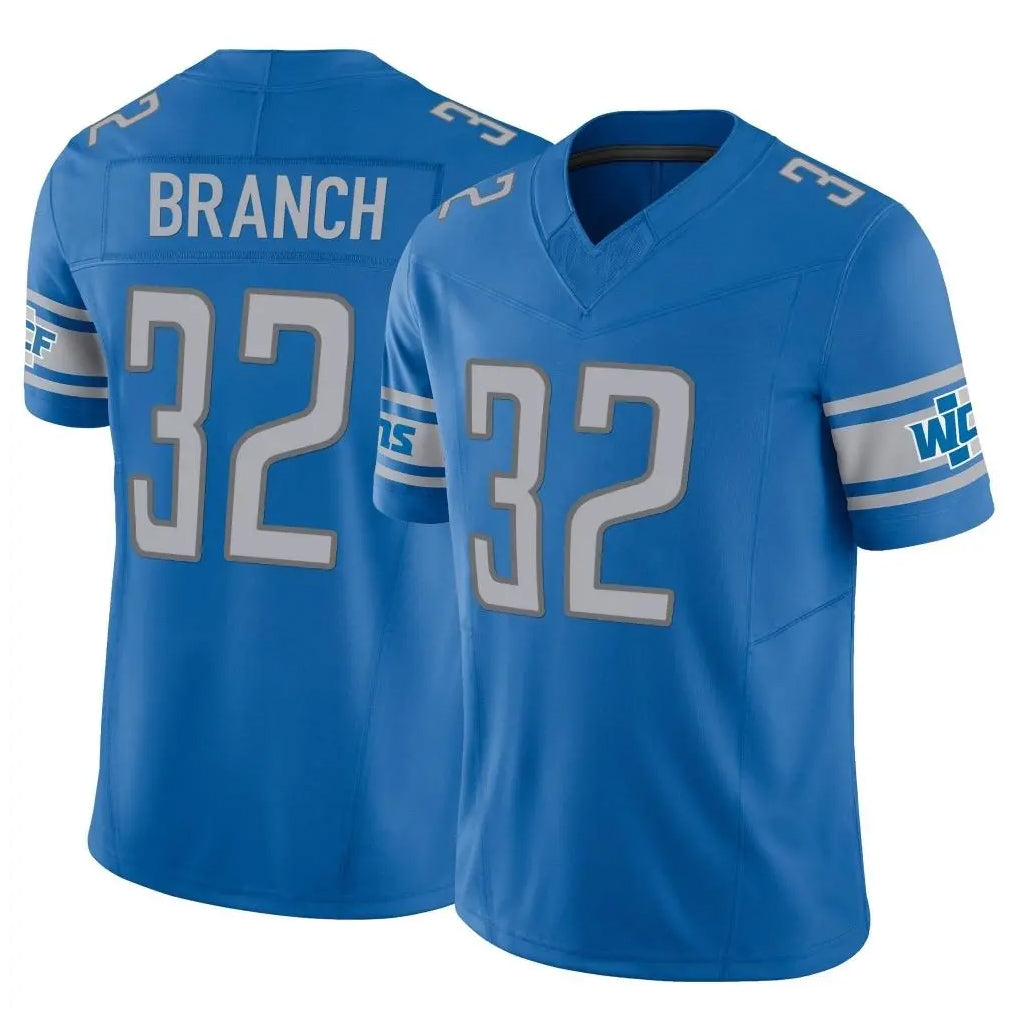 D.Lions #32 Brian Branch Player Blue Vapor F.U.S.E. Limited Home Game Gdoa Stitched Jerseys