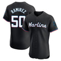 M.Marlins #50 Agustin Ramirez Player Black Vapor Home Limited Elite Fdoa Stitched Jerseys