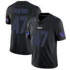B.Bills #47 Christian Benford Player Black Impact Limited Gdoa Stitched Jerseys