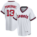 LA.Angels #13 Drew Pomeranz Player White T-shirt Home Game Fdoa Stitched Jerseys