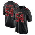 SF.49ers #54 Fred Warner Player Black Fashion Home Game Gdoa Stitched Jerseys