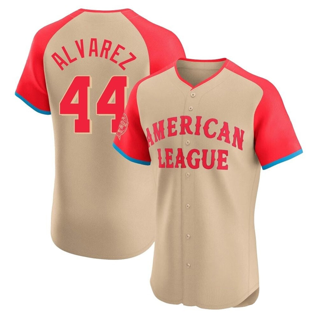 H.Astros #44 Yordan Alvarez Player Cream American League All-Star Limited Elite Home Gdoa Stitched Jerseys