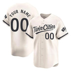 Custom M.Twins Cream Limited Home Game Any Name & Number Gdoa Stitched Jerseys