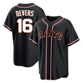 SF.Giants #16 Rafael Devers Player Black Fashion Out Home Limited Fdoa Stitched Jerseys