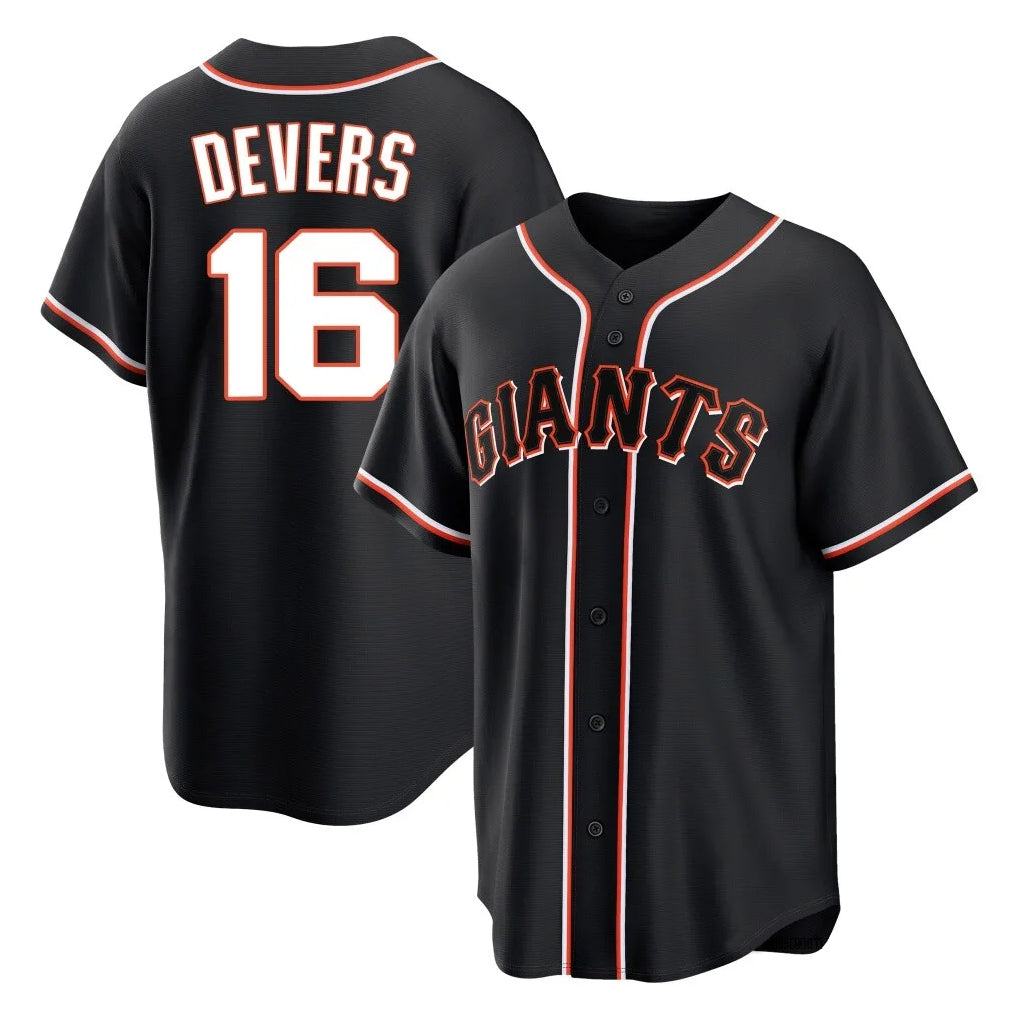 SF.Giants #16 Rafael Devers Player Black Fashion Out Home Limited Fdoa Stitched Jerseys