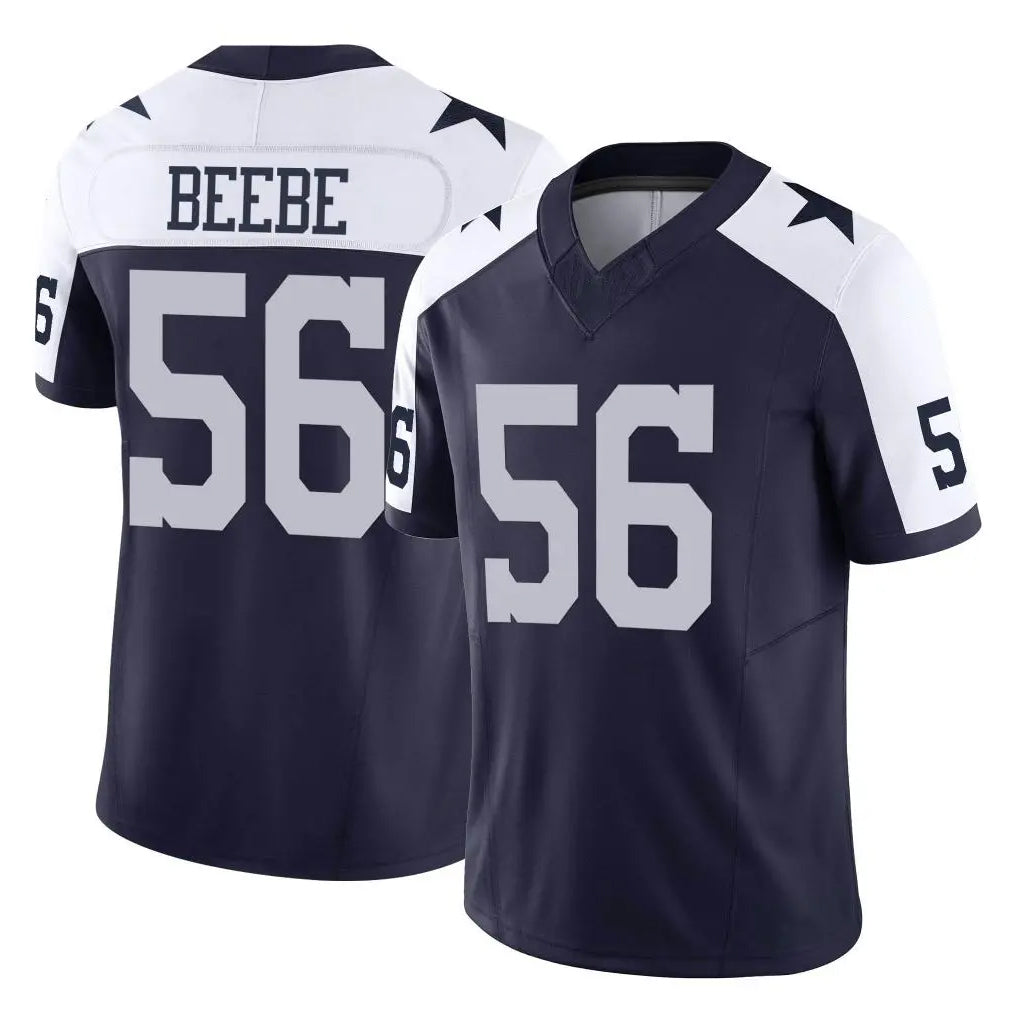 D.Cowboys #56 Cooper Beebe Player Navy-White Limited Alternate Vapor F.U.S.E. Home Game Gdoa Stitched Jerseys
